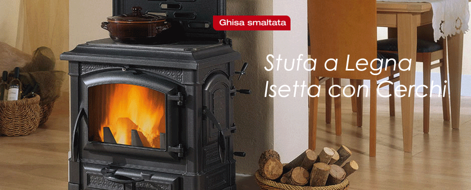 Stufa a Legna ISETTA CON CERCHI