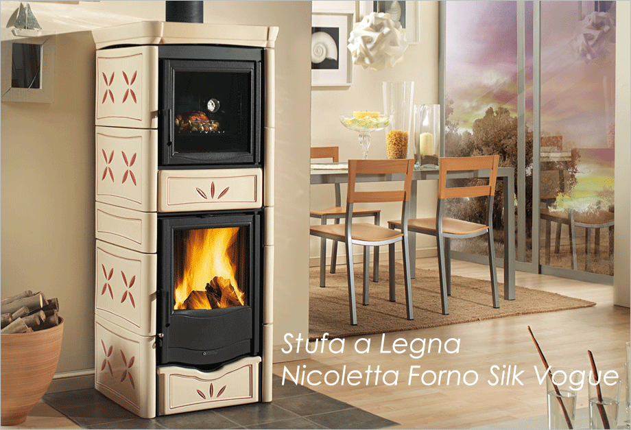Stufa a Legna NICOLETTA FORNO SILK VOGUE