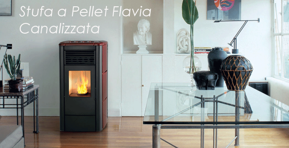 Stufa a pellet FLAVIA CANALIZZATA