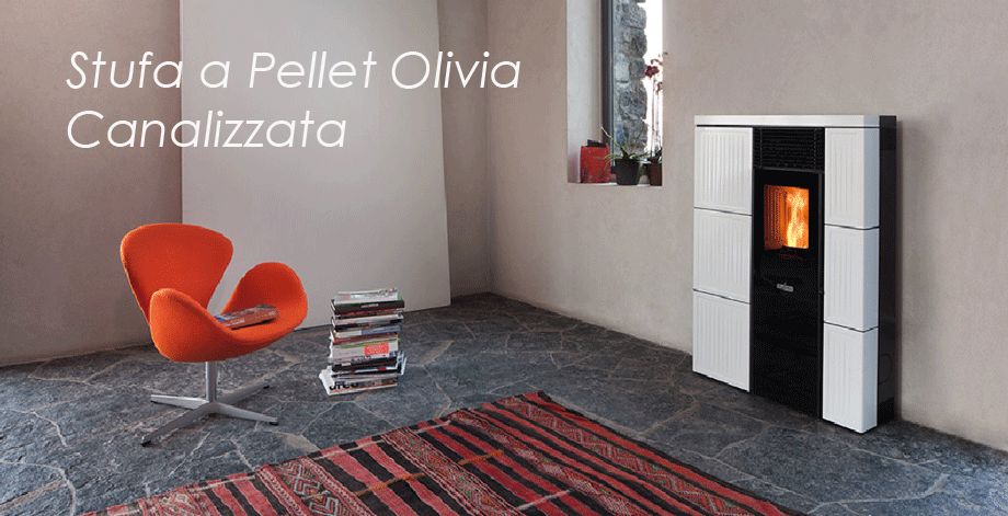 Stufa a pellet OLIVIA CANALIZZATA