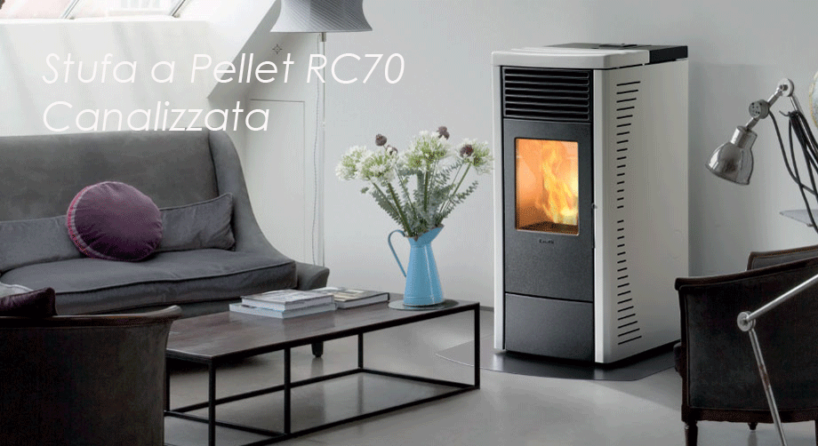 Stufa a pellet RC70 CANALIZZATA