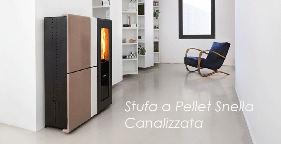 Stufa a pellet SNELLA CANALIZZATA