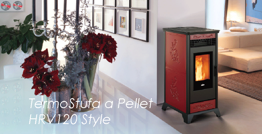 Termostufa a Pellet HRV120 Style